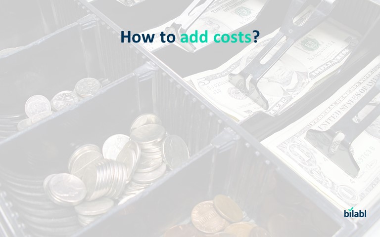 How to add costs?